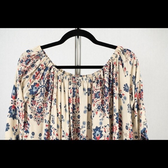 JAASE LF Navy Batik floral printed mini dress size S - Picture 12 of 14